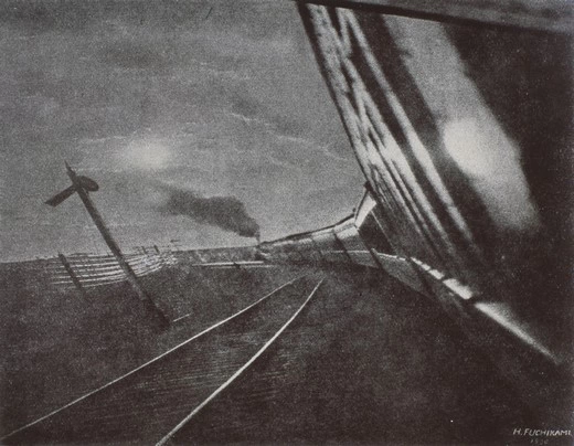 Футирами Хакуё. Поезд мчится. 1930