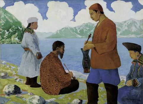 Н.И. Чевалков. Ожидание переправы на Телецком озере. 1926