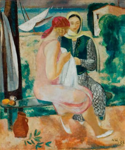 А.В. Шевченко. «Женщины на берегу моря». 1933