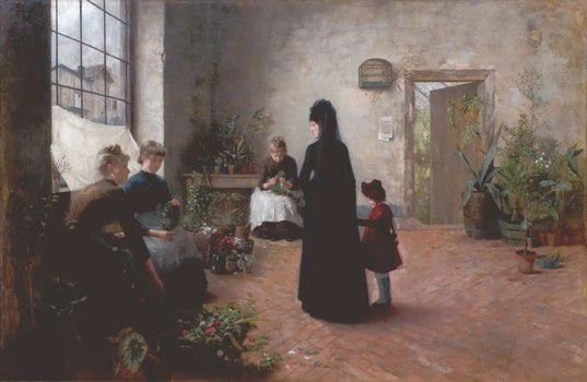 В.Г.Ю. Виттинг. Цветочницы. 1889