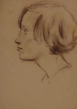 Голова девушки. 1926