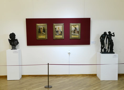 Выставка Удачная находка в Помпеях в Новосибирском государственном художественном музее. Фрагмент экспозиции